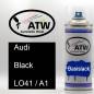 Preview: Audi, Black, LO41 / A1: 400ml Sprühdose, von ATW Autoteile West.